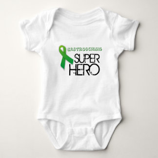 "SUPERheld" Gastroschisis Bewusstseins-Shirt Baby Strampler