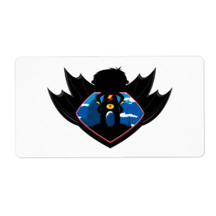 Superheld-Junge in Winged Schild