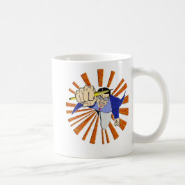 Superheld mit Bleistift Kaffeetasse