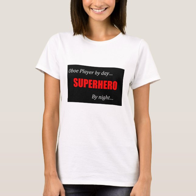 Superheld Oboe T-Shirt (Vorderseite)
