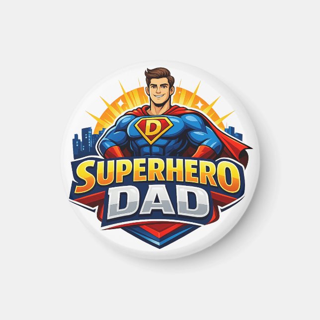 Superheld Papa Magnet (Vorne)