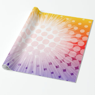 Superheld-Pop-Kunst lila Geschenkpapier