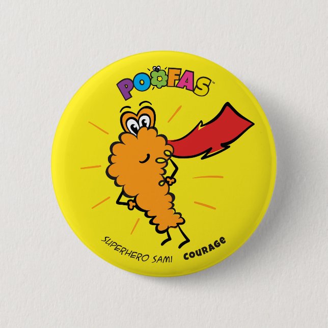 Superheld Sami Knopf Button (Vorderseite)