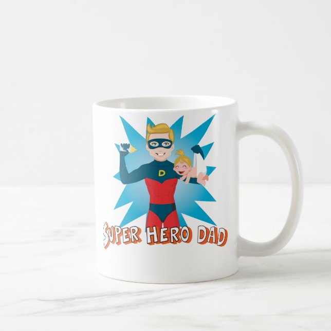 Superheld-Vater Kaffeetasse (Rechts)