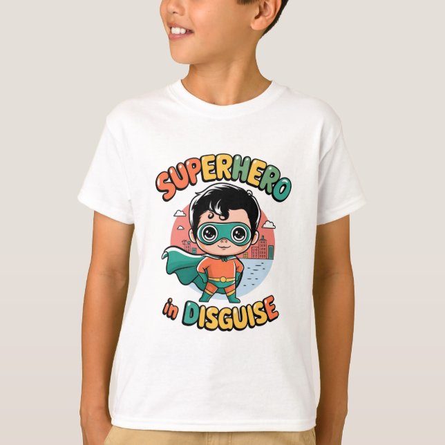 Superheld verschleiert T-Shirt (Vorderseite)