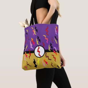 Superheld von All Things Gold Lila Leuchtdioden Tasche