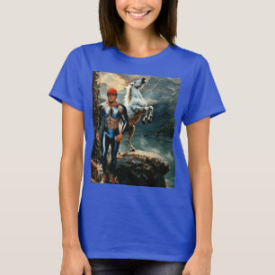 Superheld & Weißes Pferd T-Shirt