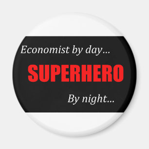 Superheld-Wirtschaftswissenschaftler Magnet