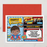 Superhelden-Baby- Jungen-Shower / Comic-Book-Super