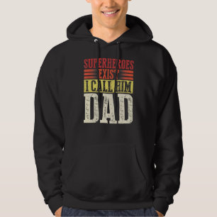 Superhelden existieren ich nenne ihn Papa Retro Va Hoodie