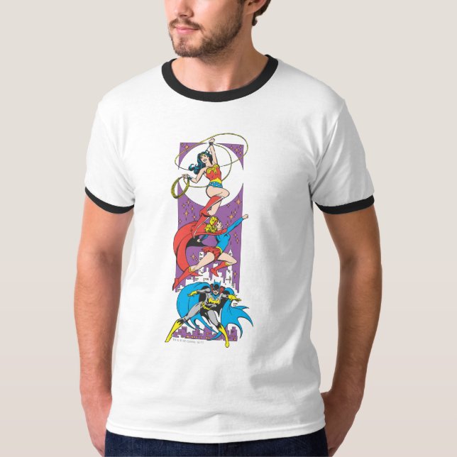 Superhelden in Aktion T-Shirt (Vorderseite)