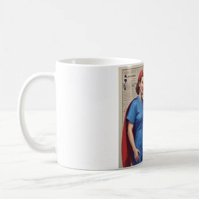 Superhelden in Scrubs: Sippe deinen Power Kaffeetasse (Links)