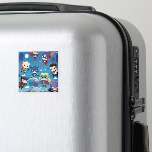 Superhelden-Kinder fliegen hoch Magnet
