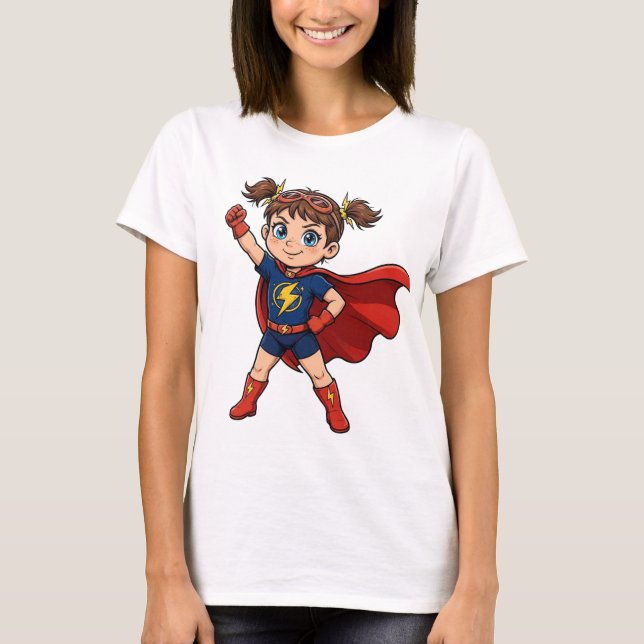 Superhelden Stil T-Shirt (Vorderseite)