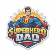 Superhelden-Vater-Aufkleber