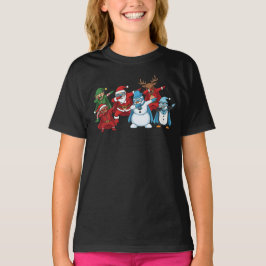 Superhelden-Weihnachts-Team Dabbing  T-Shirt