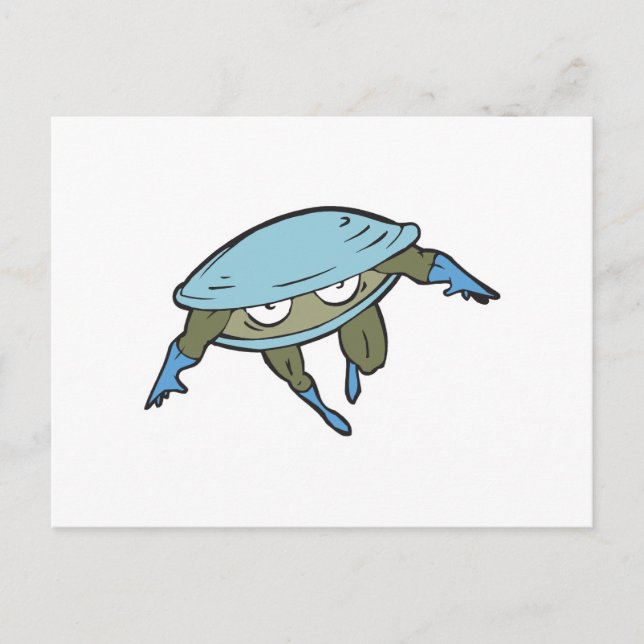 Superheldenmuschel Postkarte (Vorderseite)