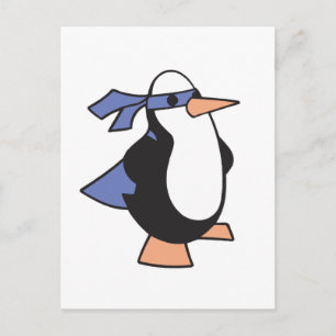 Superheldenpinguin Postkarte