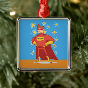 Superheldin des ersten Vaters Ornament Aus Metall