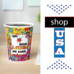Superheran Monogram Birthday Surprise Kids Pappbecher<br><div class="desc">Man könnte eine Bouncy Burg,  einen Foto-Stand oder ein paar Spiele haben. Dieses Party liegt vollständig bei Ihnen und Sie werden es in Liebe planen. Superheld Monogram Birthday Surprise Kids Papier Becher sind fantastisch und persönlich.</div>