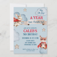 Superhero Animal Boys zum Geburtstag