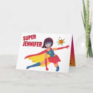 Superhero Anniversaire Magnifique carte cadeau Ext