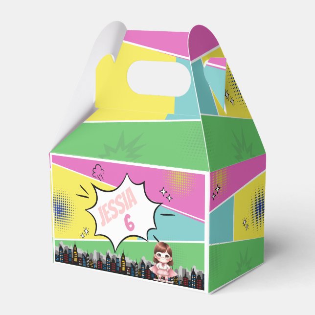 Superhero Birthday Geschenkschachtel (Vorderseite)