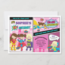 Superhero Birthday Party Girl Power Super Hero
