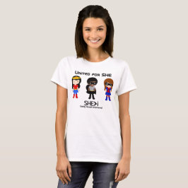 SUPERHERO Black Kontur - vereint für SHE T-Shirt