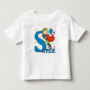 Superhero Boy 4. Geburtstag Shirts und Geschenke