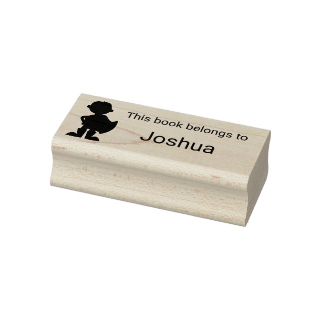 Superhero Boy Dieses Buch gehört Personalisierten Gummistempel (Stempel)