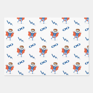 Superhero Boy Geschenkpapier Set