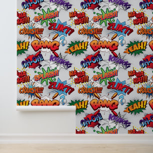 Superhero Bubble Pattern Tapete