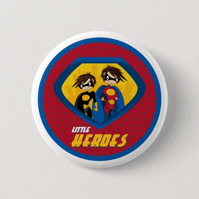 Superhero Button-Abzeichen Button (Vorderseite)