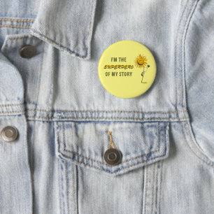 Superhero Button von Poet Adiela Akoo