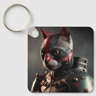 Superhero Cat Schlüsselanhänger