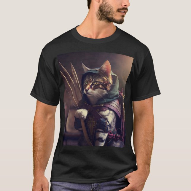 Superhero Cat T-Shirt (Vorderseite)