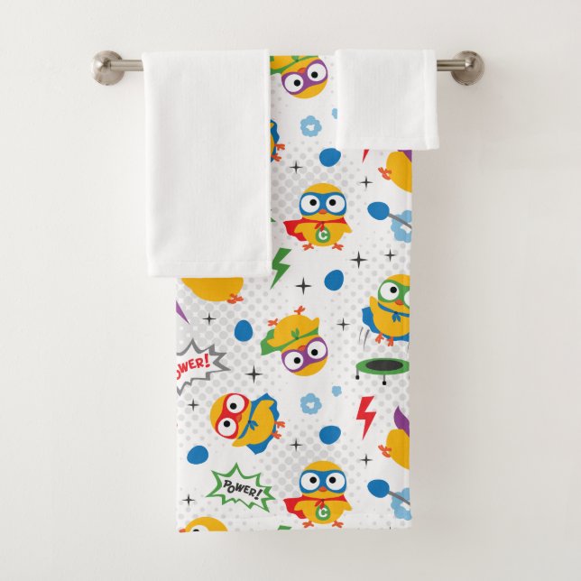 Superhero Chicken Badhandtuch Set (Insitu)