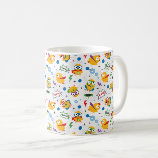Superhero Chicken Kaffeetasse (VorderseiteRechts)