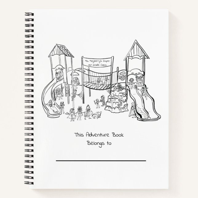 Superhero Class Adventure Journal Notizbuch (Vorderseite)