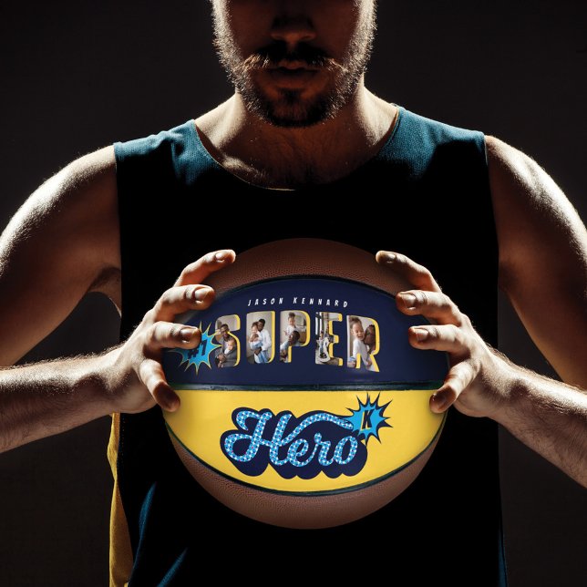 Superhero Comic Book #1 VATER Custom Foto Monogram Basketball (Von Creator hochgeladen)