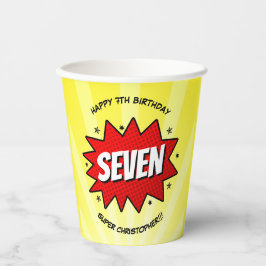 Superhero Comic buchen jedes Alter Geburtstag Pappbecher