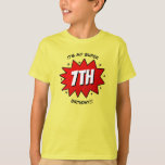 Superhero Comic buchen jedes Alter Geburtstag T-Shirt<br><div class="desc">Feiern Sie stilvoll mit diesem unterhaltsamen und trendigen Superheld jedes Jahrtags T - Shirt. Das Alter auf dem T - Shirt ist leicht zu personalisieren, und Ihre Party werden begeistert sein, wenn sie den Geburtstagsjungen oder -mädchen sehen, der diesen fabelhaften Party-T - Shirt trägt. Entsprechende Party-Elemente finden Sie in der...</div>
