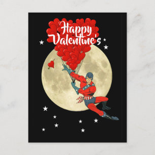 Superhero Comic bucht Kinder Valentinstag Ankündigungspostkarte