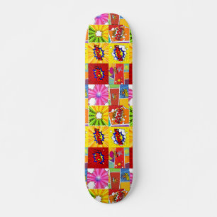 Superhero Comic Pop Hintergrund Skateboard
