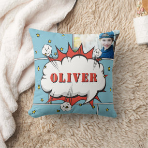 Superhero Comic Speech Bubble Boy Foto Kissen