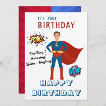 Superhero Custom Foto Geburtstag