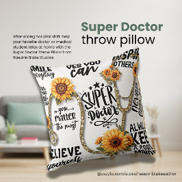 Superhero Doctor Throw Kissen