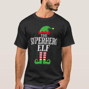 Superhero Elf Matching Family Group Weihnachtsfeie T-Shirt
