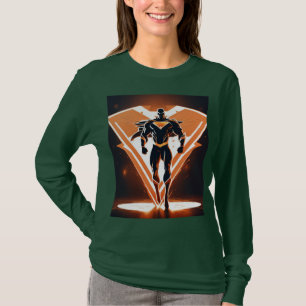 Superhero Emblem Long Sleeve T - Shirt